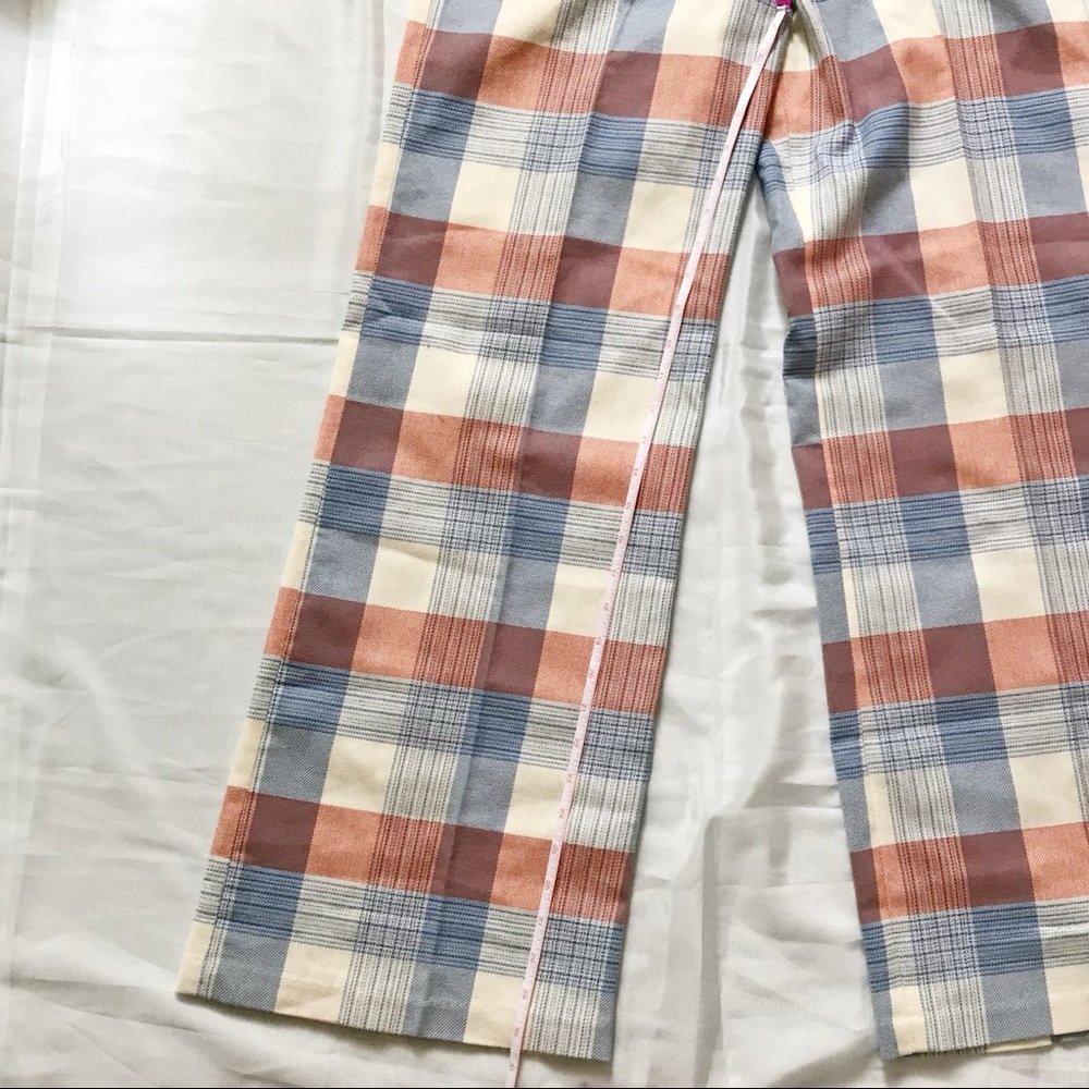 *NEW Vintage Plaid Belted Pants Size 26 - Picture 4 of 6